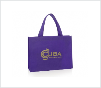 Group 132 purple non- woven bags
